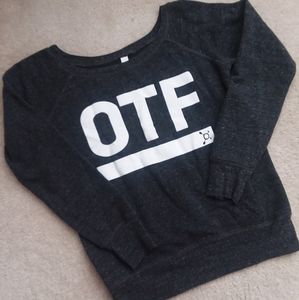 Orangetheory wide neck crew sweatshirt